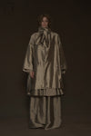 Mutedance 24 Autumn and Winter Loose Scarf Wool Silk Flower Dye Jacket MD-MD24FW27-gray MD24FW29